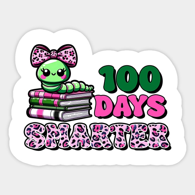 100 days smarter Sticker by wfmacawrub